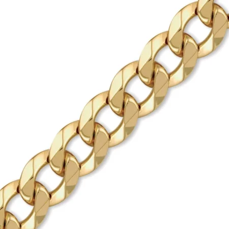 New 9ct Traditional Heavyweight Curb Chain 22"