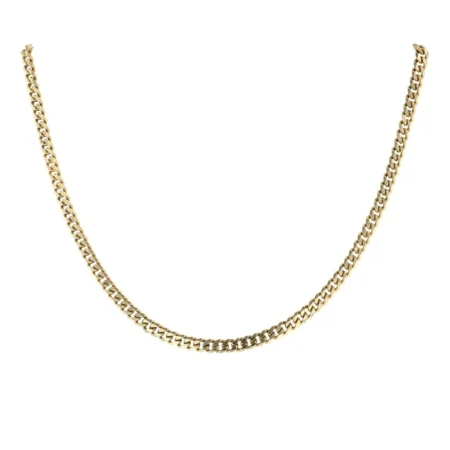 18ct Yellow Gold Curb Chain 22"