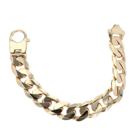 New 9ct Traditional Heavyweight Curb Bracelet 8.5"