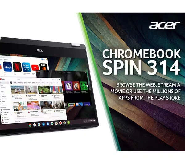 Acer Spin 314 14" 2 in 1 Chromebook Laptop