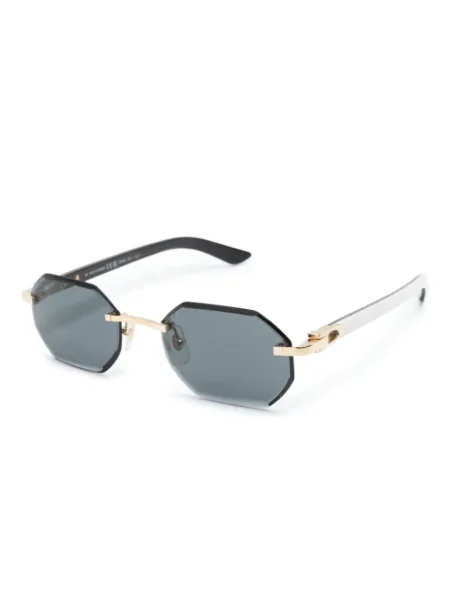 Buy Cartier Geometric Rimless Sunglasses With Crypto