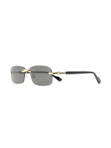 Buy Gucci Rimless Rectangle Frame Sunglasses With Crypto