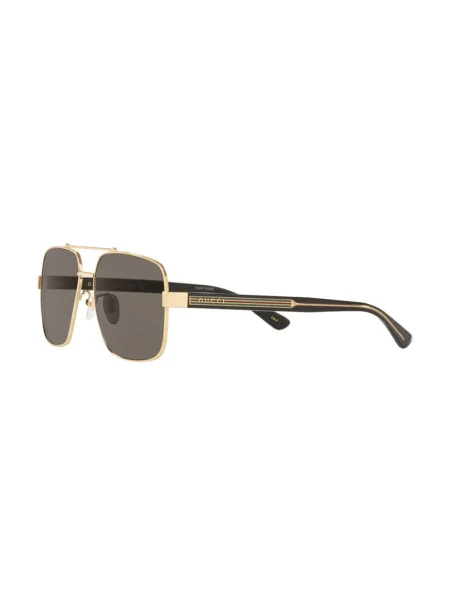 Buy Gucci Tinted Lens Pilot Frame Sunglasses With Crypto