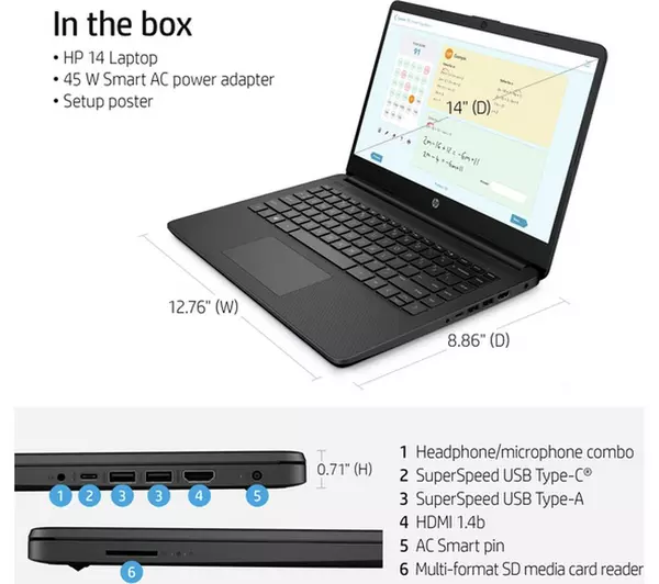 HP 14s 14" Laptop