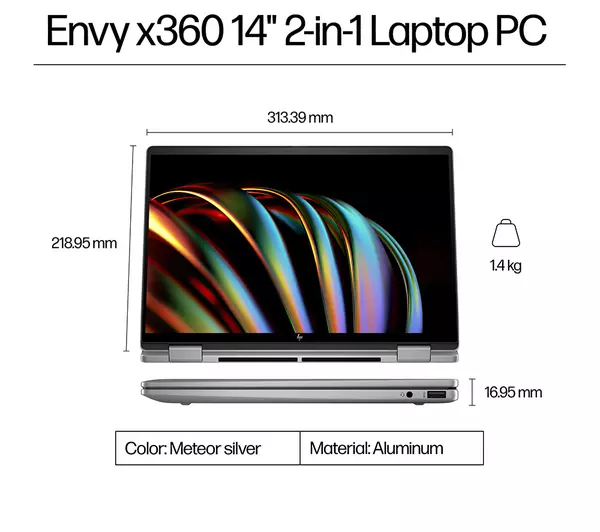 HP Envy x360 14 14" 2 in 1 Laptop