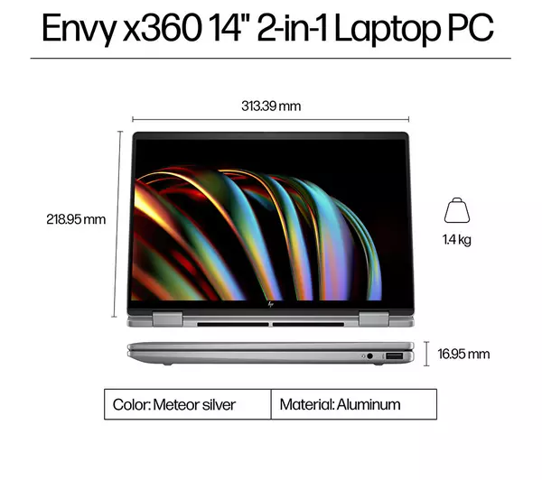 HP Envy x360 14 14" 2 in 1 Laptop