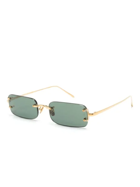 Buy Linda Farrow Rectangle Frame Taylor Sunglasses With Crypto