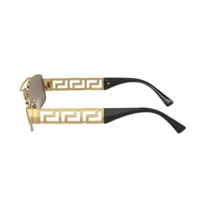 Buy Versace Logo Plaque Rectangular Frame Sunglasses With Crypto