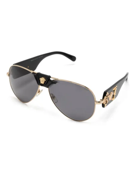 Buy Versace Medusa Head Pilot Frame Sunglasses With Crypto
