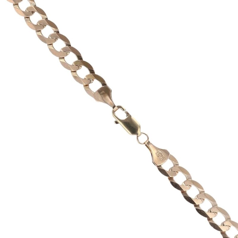 9ct Yellow Gold Curb Chain 18"